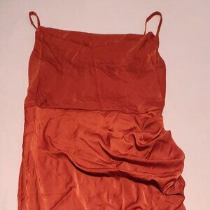 SHEIN BAE Plus Draped Collar Wrap Cami Dress